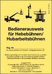 Fahrausweis Hebebuehnen