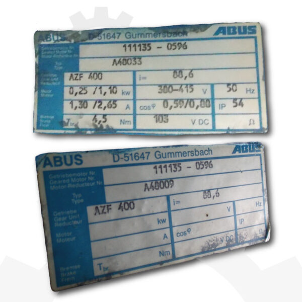 ABUS Getriebe AZF 400 – Bild 8