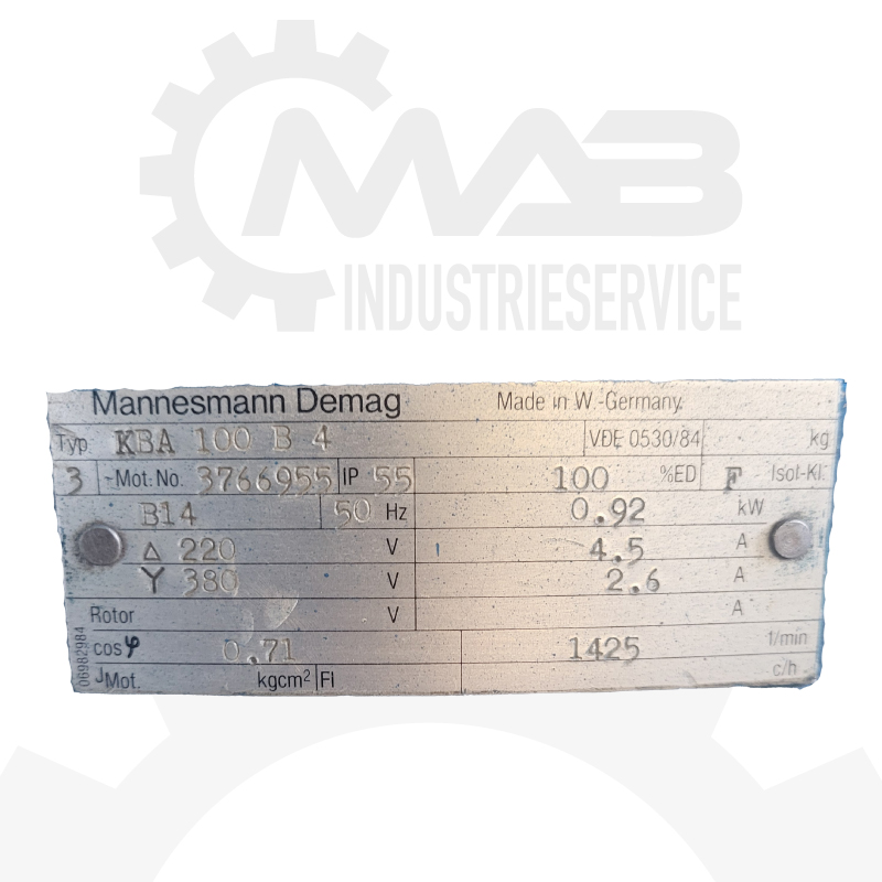 DEMAG Motor KBA 100 B 4 – Bild 6