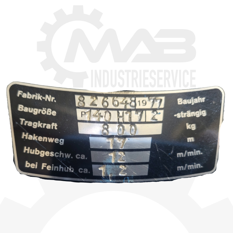 DEMAG Motor P140 H17 2 – Bild 4