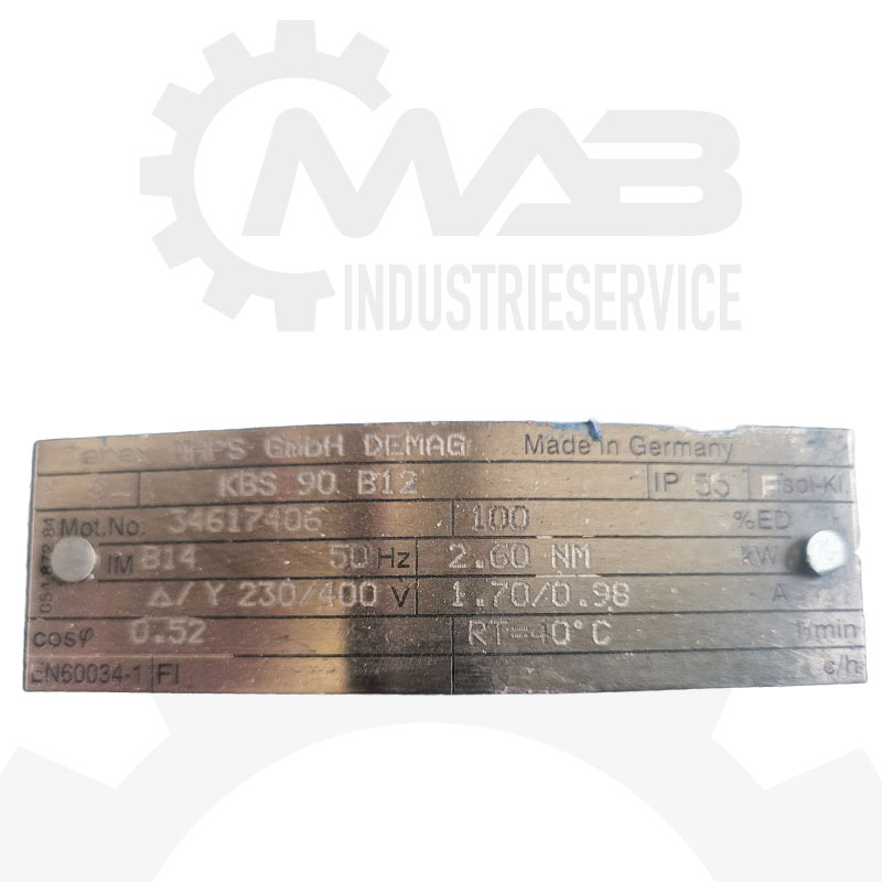 DEMAG Motor KBS 90 B 12 – Bild 4