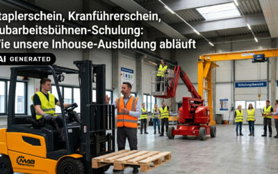 Staplerschein, Kranführerschein, Hubarbeitsbühnen-Schulung: Wie unsere Inhouse-Ausbildung abläuft