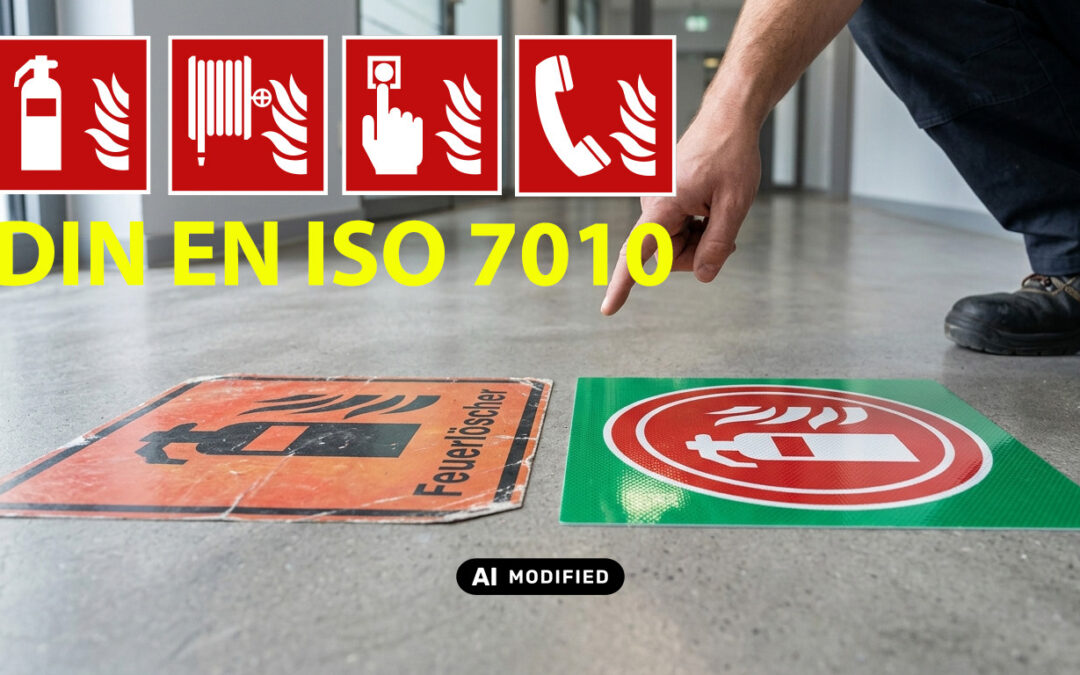 Brandschutzzeichen nach ISO 7010: Warum Sie nicht „nachrüsten“ dürfen, wo gerade Platz ist