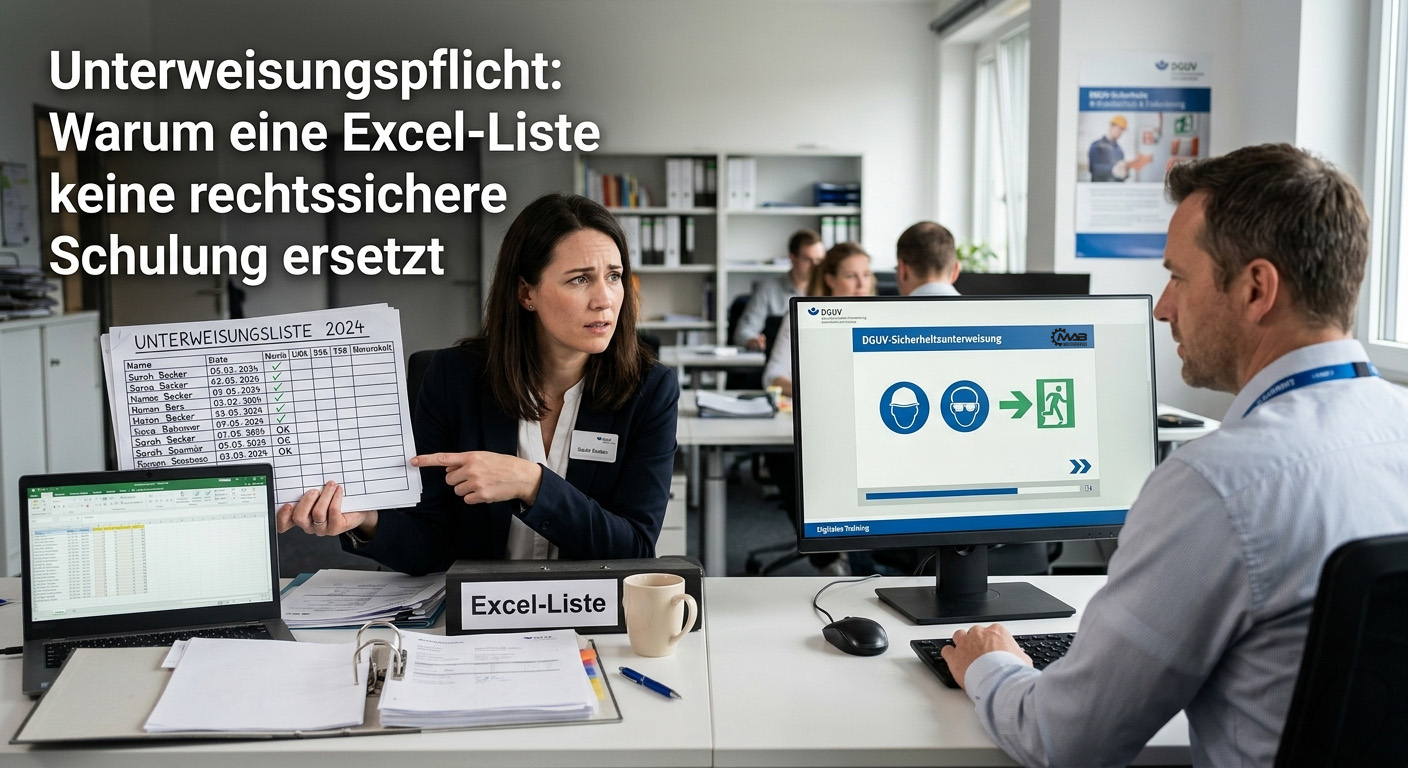 Unterweisung nach DGUV