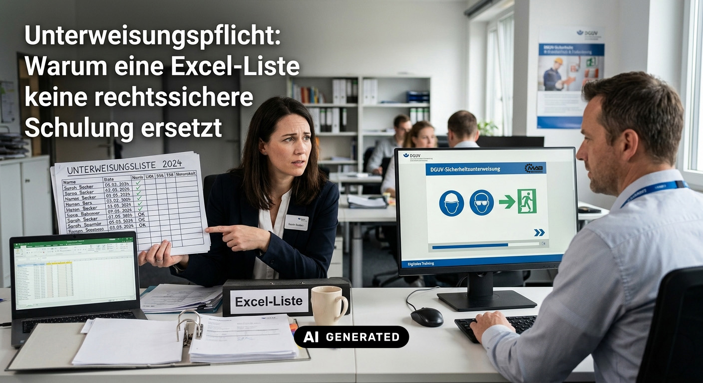 Unterweisung nach DGUV